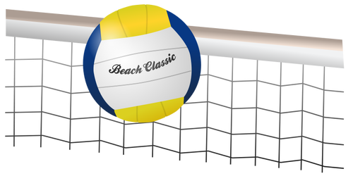 500x250 Vector Image Volleyball Net And Ball Public Domain Vectors