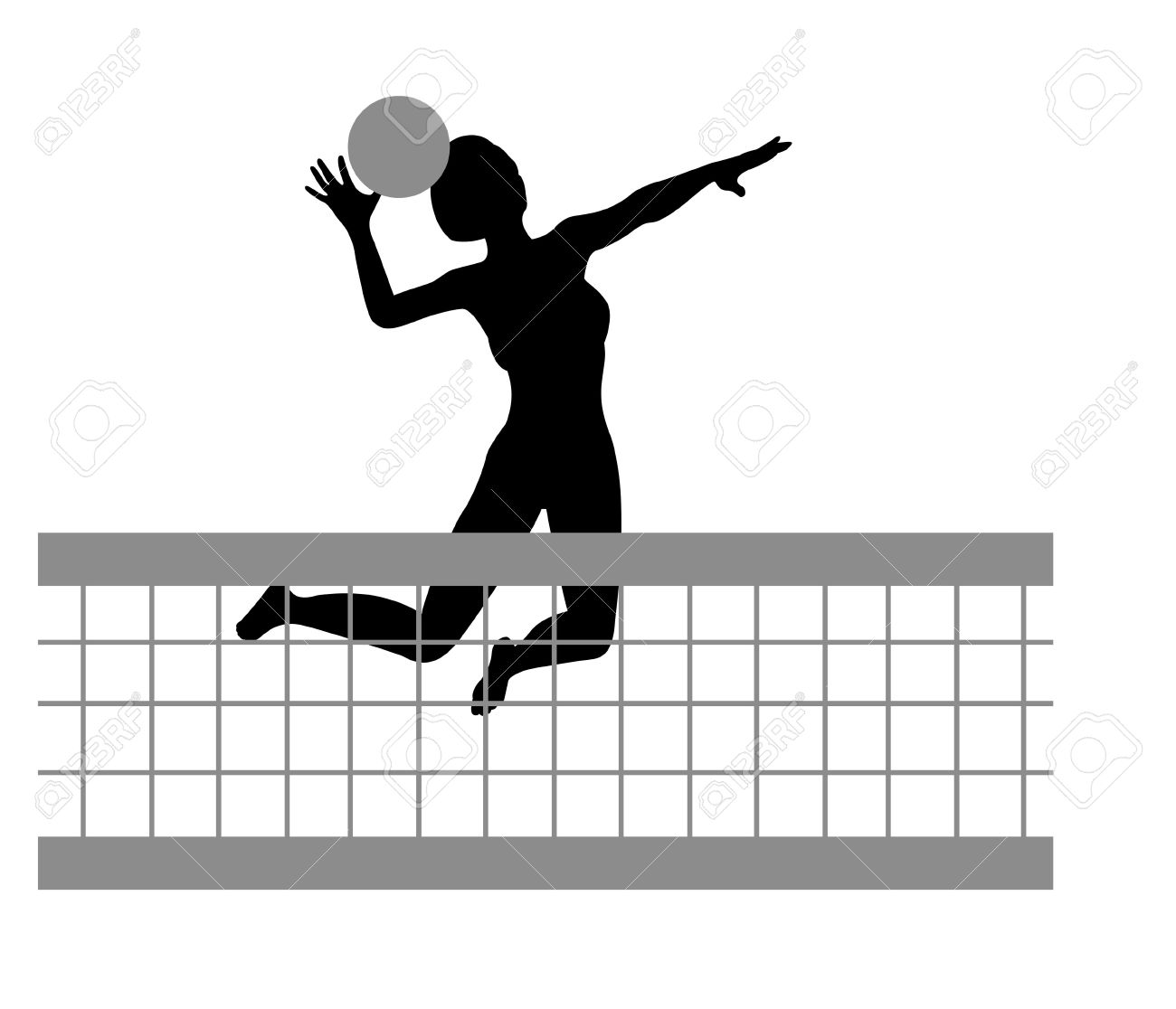 1300x1116 Volleyball Net Silhouette Clipart