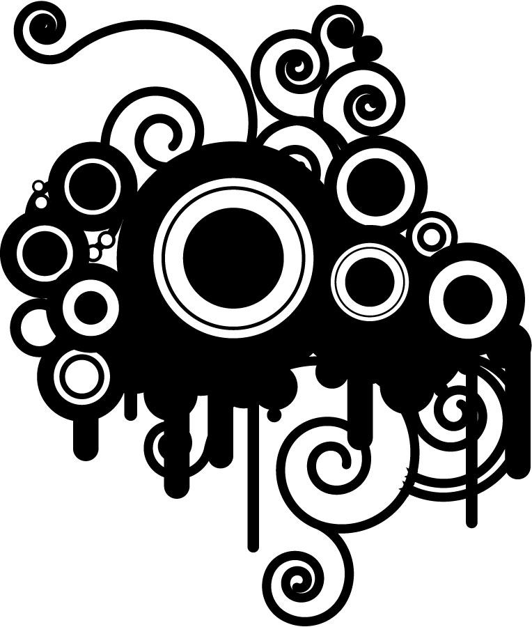 764x900 Abstract Vector Bw Image