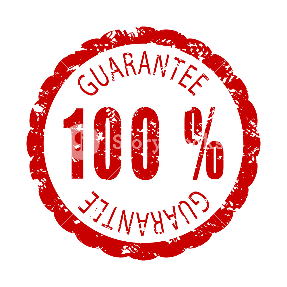 1000x1000 Guarantee Rubber Stamp. Vector Warranty Stamp, Guarantee And