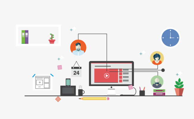 650x400 Web Design Icon Background, Web Vector, Icon Vector, Creative