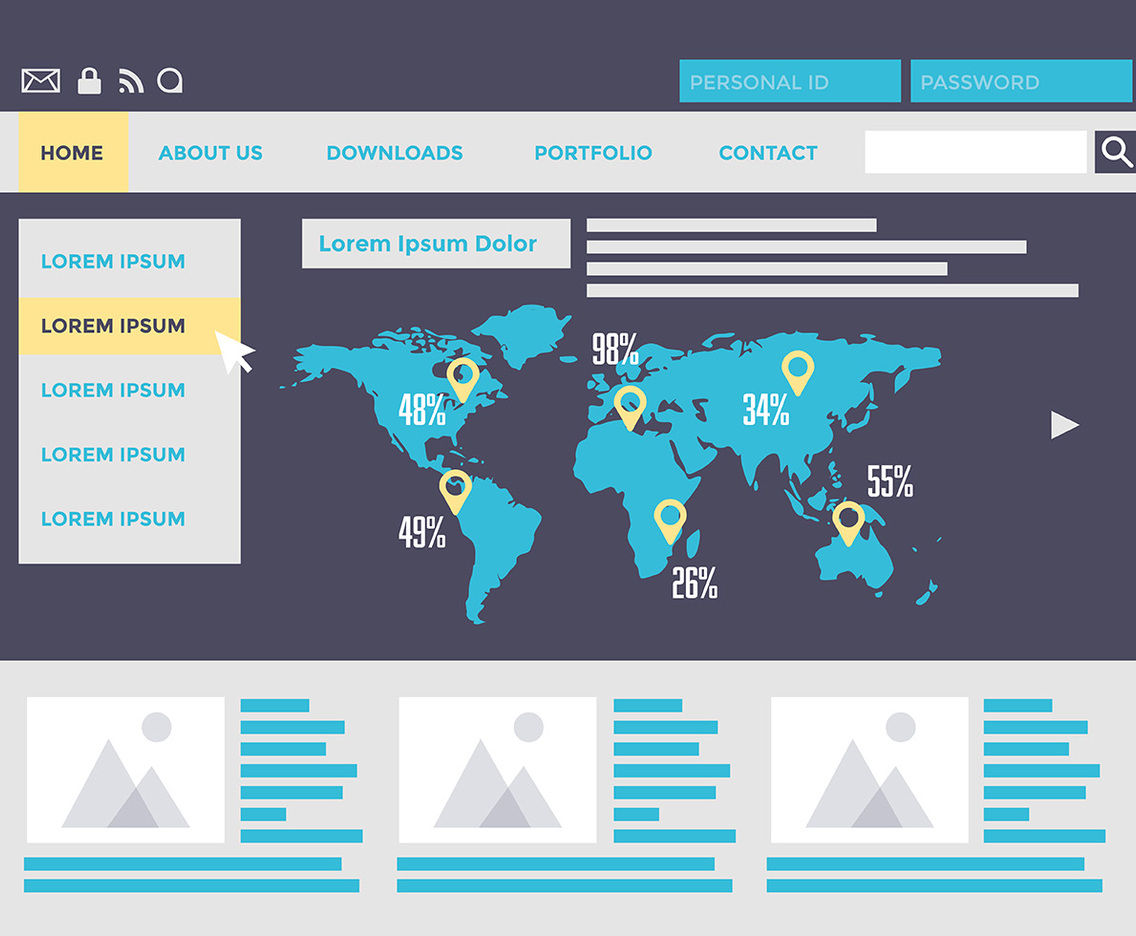 1136x936 Free Web Design Vector Website Vector Art Amp Graphics