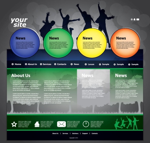 600x574 The Trend Of Dynamic Website Templates 03 Vector Free Vector In