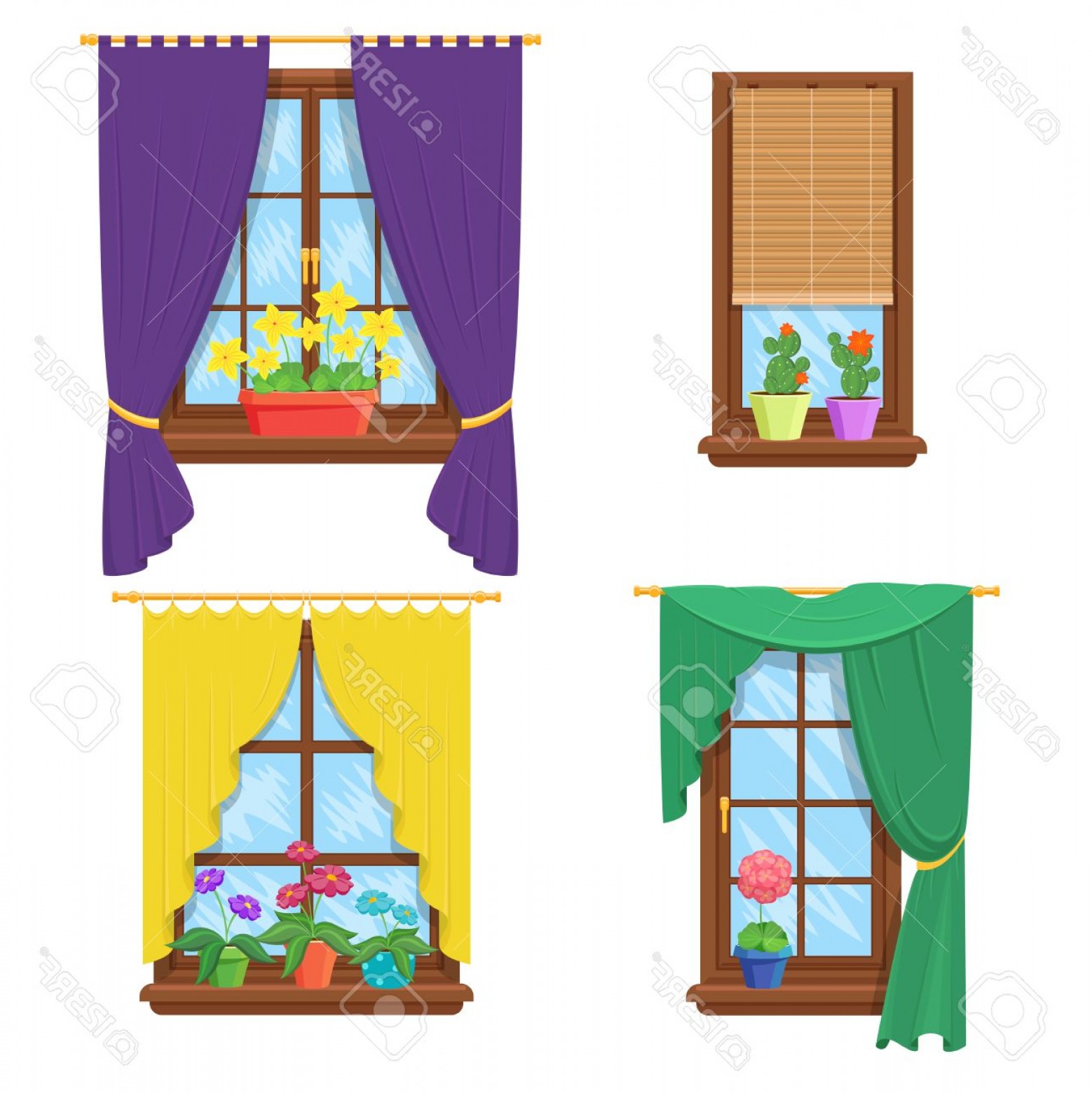 1558x1560 Vector Window Curtain Shopatcloth