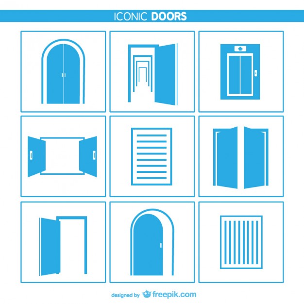 626x626 Doors And Windows Icons Vector Free Download