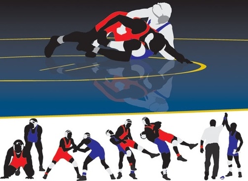 503x368 Wrestling Free Vector Download (8 Free Vector) For Commercial Use