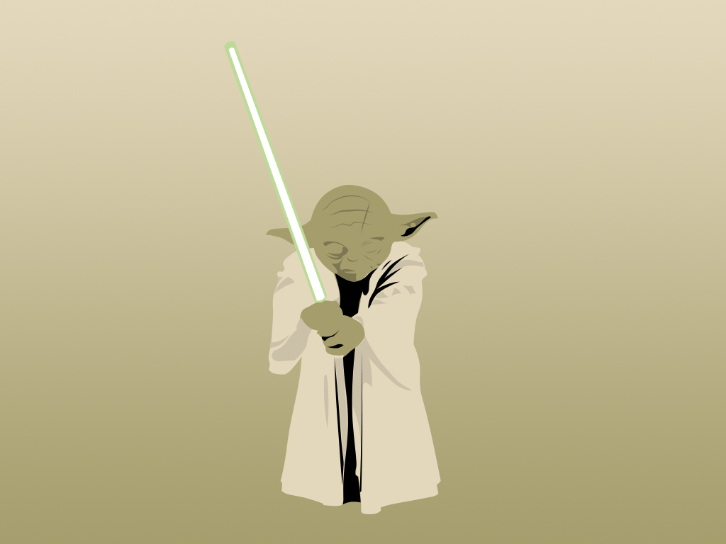 1024x768 Yoda Vector By G3ar