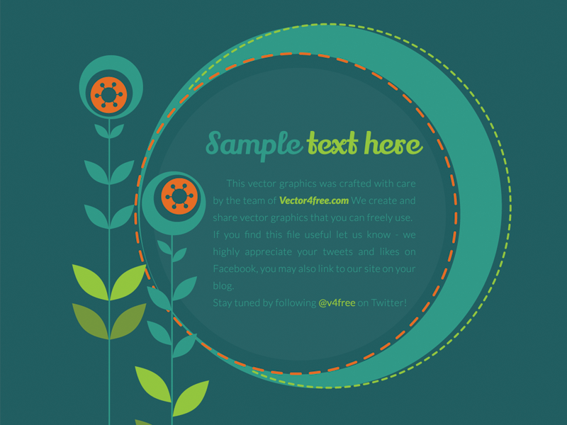 800x600 Flower Banner By Vector4free By Vector4free