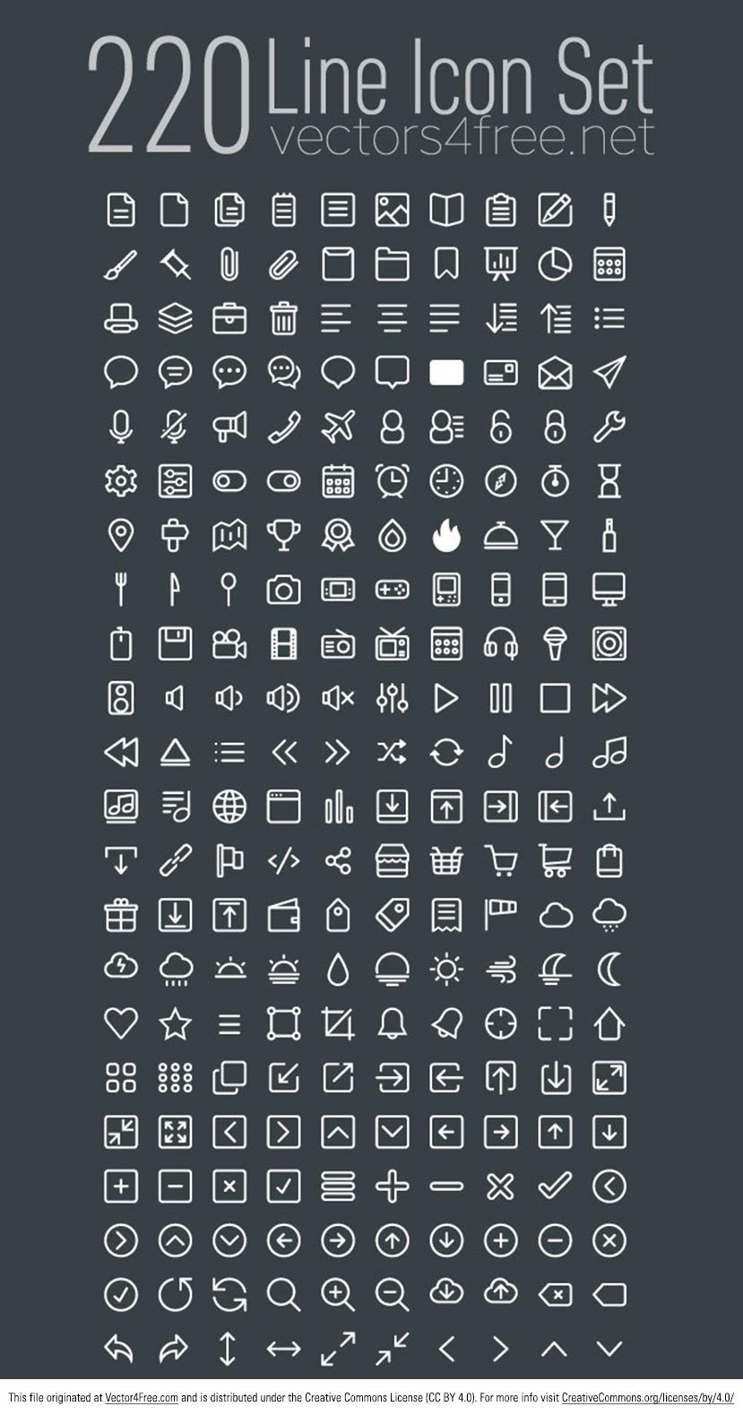 829x1579 Free 220 Linear Icon Vector Set (470.2 Kb)