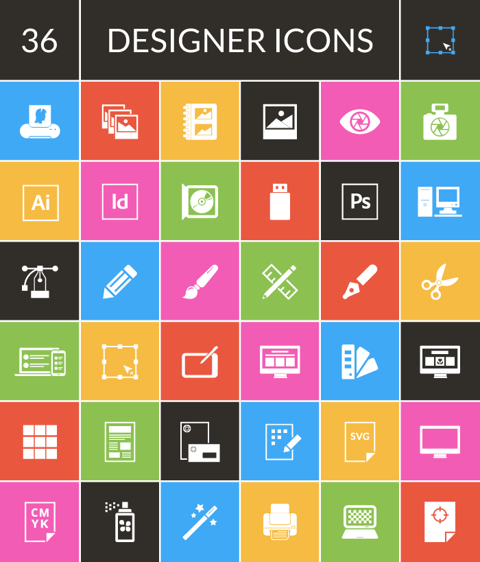 700x819 Exclusive Freebie 36 Designer Icons Set From