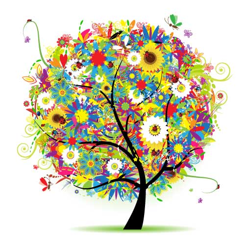 500x500 Con Flores En Vectores