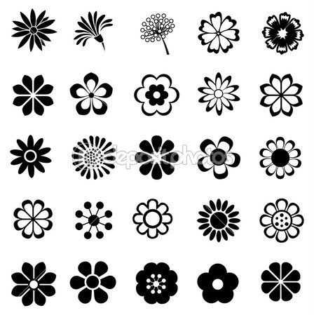 448x449 Conjunto De Vectores De Flores Vector Stock Chartcameraman