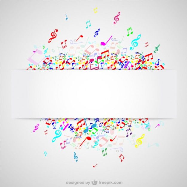 626x626 Notas Musicales De Colores Fotos Y Vectores Gratis Marcos