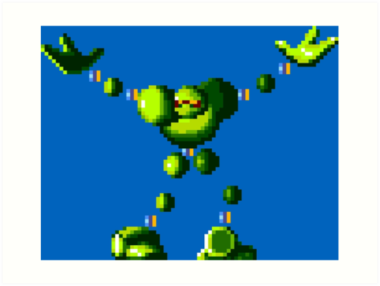 549x413 Vectorman (Genesis Sprite) Art Prints By Winscometjump Redbubble