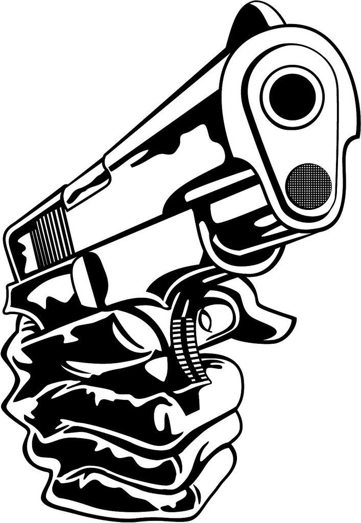 707x1024 Gun In Hand Vector If You Want To Use This Image Free