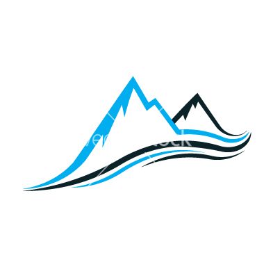 380x400 Mountain Swoosh Logo Vector 1261649