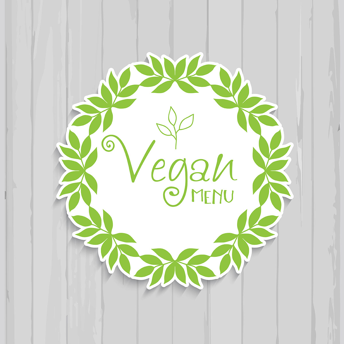 1200x1200 Vegan Free Vector Art