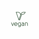 160x160 Green Vegan Logo Vector Stock Image And Royalty Free Vector Files