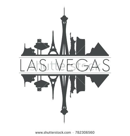 450x470 Las Vegas Skyline Art Wall Poster Print Gradler