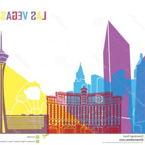 300x300 Stock Illustration Las Vegas Skyline Pop Editable Vector File
