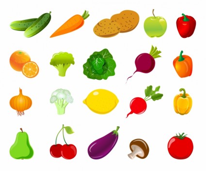 425x352 Free Fruit And Vegetable Vector Shapes Creative Beacon