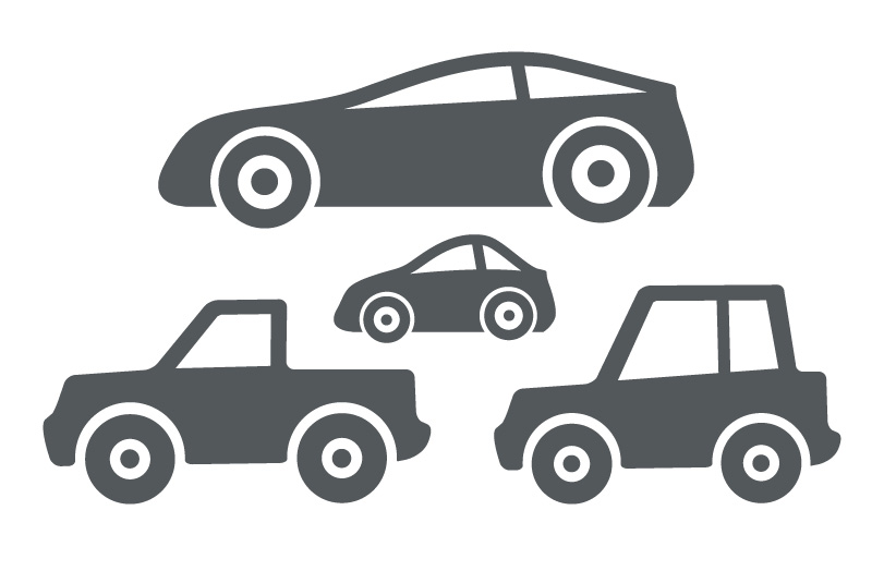 811x524 Four Basic Car And Truck Icons Trashedgraphics