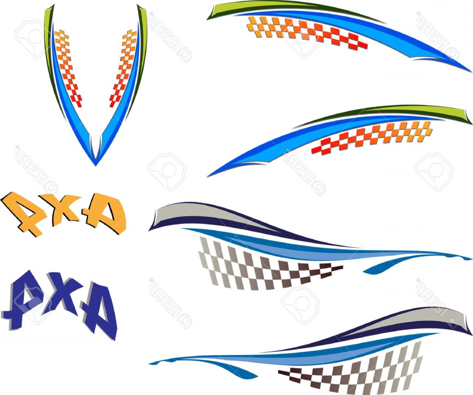 1560x1304 Photostock Vector Vehicle Graphics Stripe Vinyl Ready Vector Art