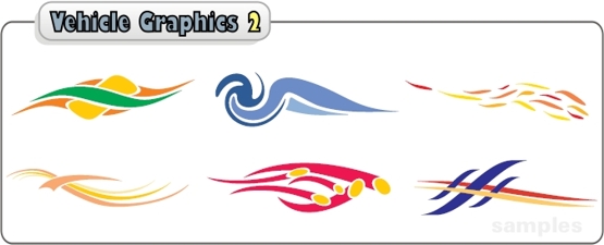 555x225 Professional Vector Art Vehicle Graphics Bundle Pack