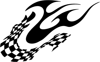 340x212 Tribal Racing Flame. Free Vector Clipart Sample For Vehicle