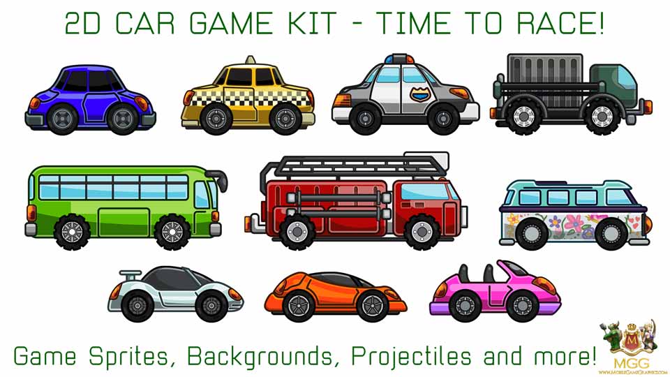 960x540 Vehicle Graphics Vector Game Kit