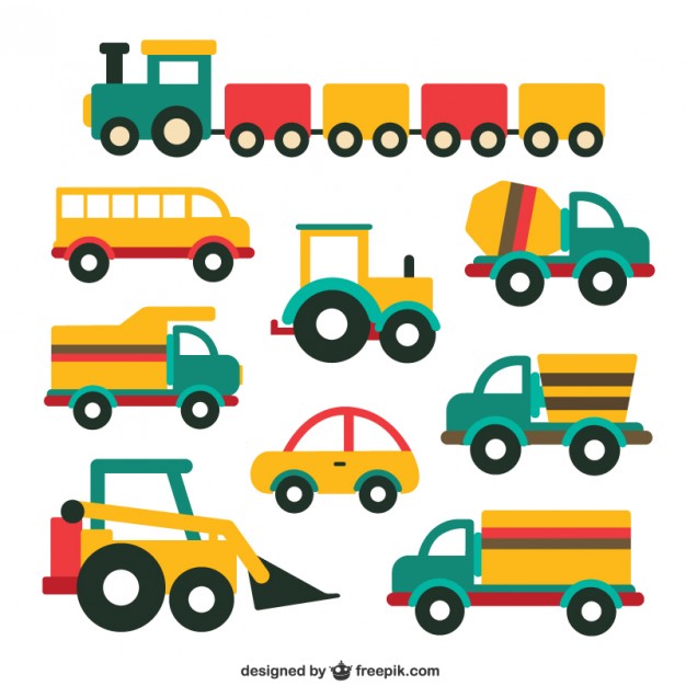 626x626 Cute Vehicle Collection Vector Free Download