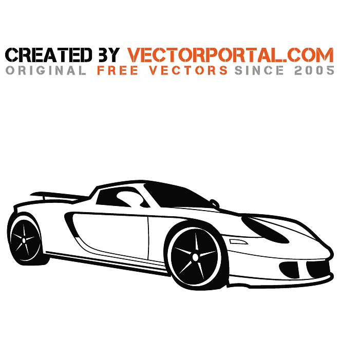 660x660 Porsche Car Vector Image
