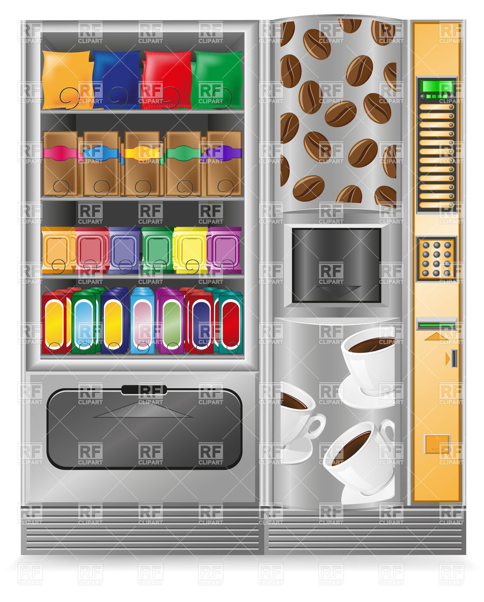 965x1200 Vending Coffee And Snack Machines Vector Image Vector Artwork Of