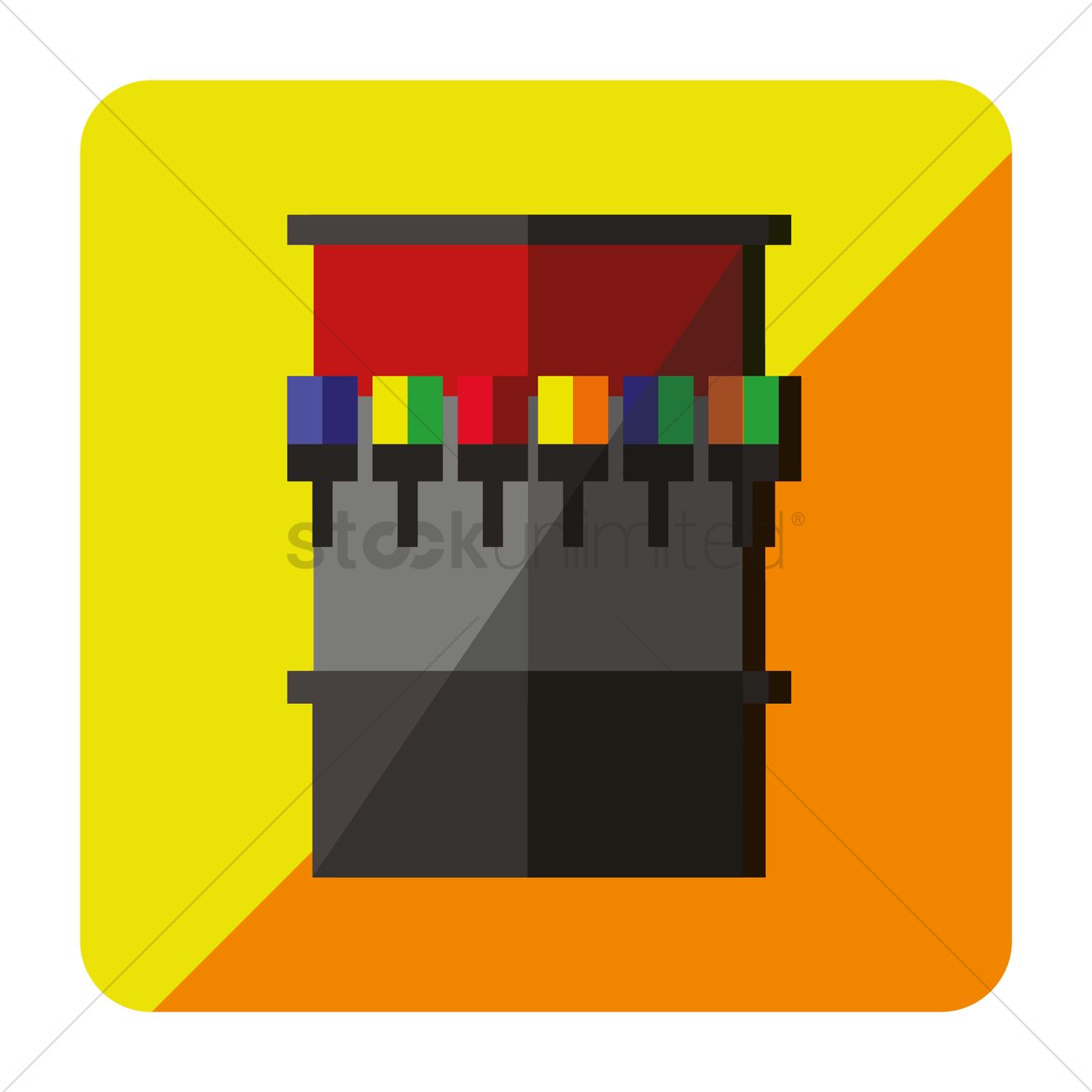 1300x1300 Vending Machine Vector Image