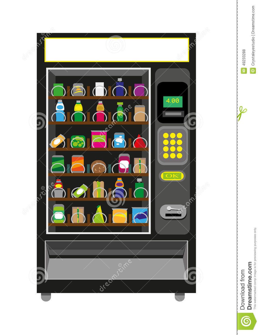 1009x1300 Vending Machine Vector