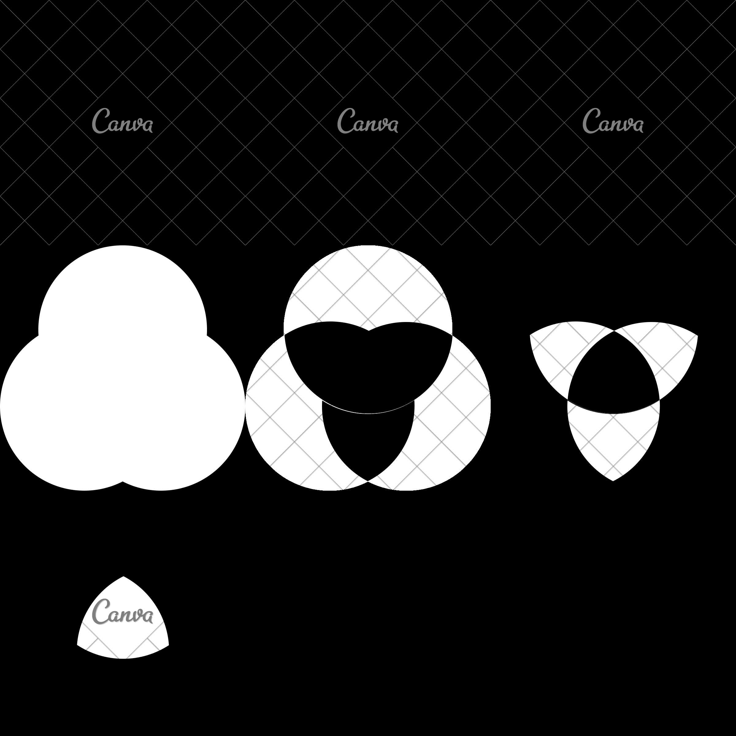 2400x2400 Venn Diagram Vector Icon