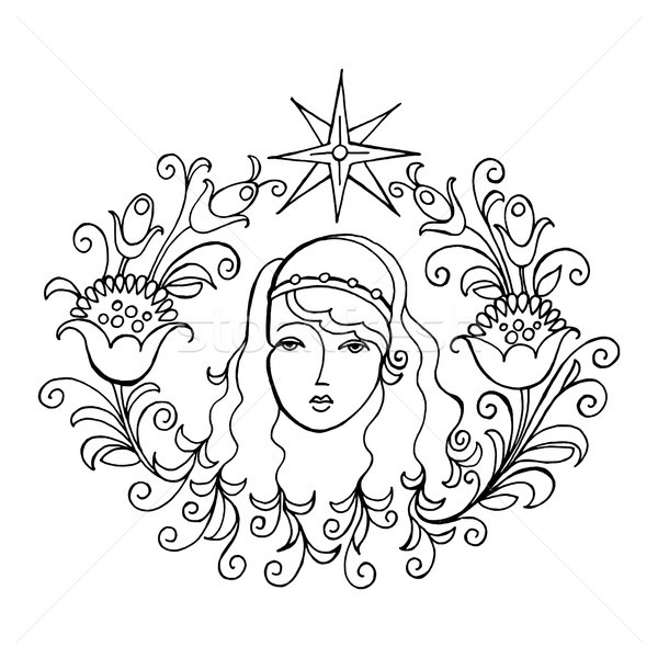 600x600 Star, Venus Vector Illustration Olena Stratii (Vectorflover