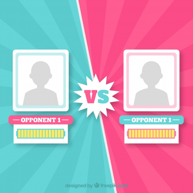 626x626 Versus Background With Video Game Template Vector Free Download