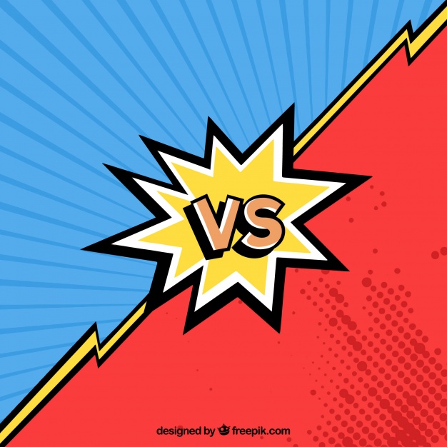 626x626 Versus Red And Blue Background Vector Free Download