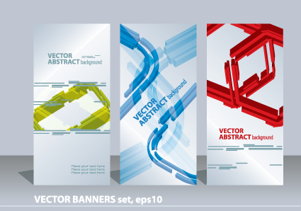 425x298 Set Of Abstract Info Vertical Banner Vector 01 Free Download