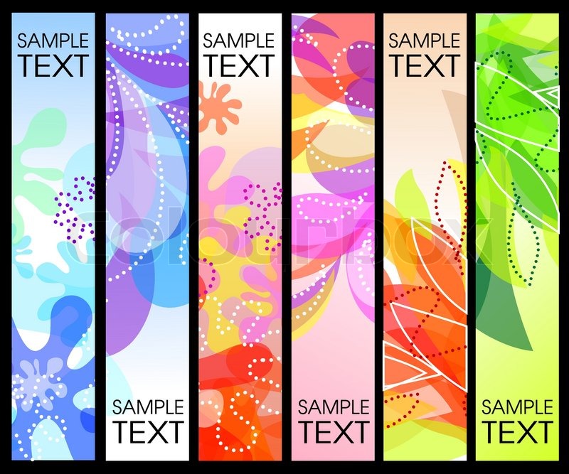 800x667 Set Of Vector Vertical Banners Stock Vector Colourbox