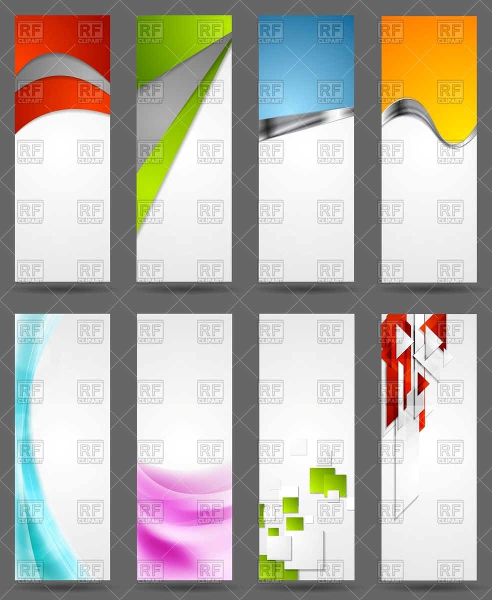 984x1200 Abstract Bright Corporate Vertical Banners Vector Image Vector