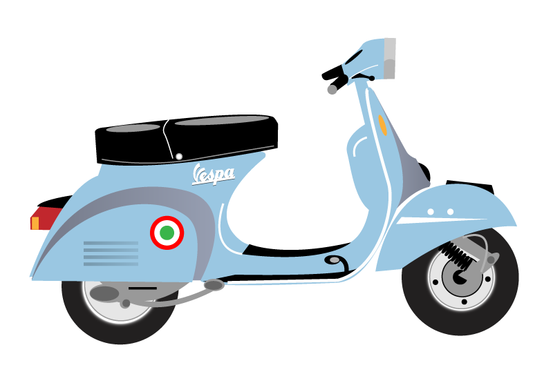 800x539 Vespa Vector Free Images