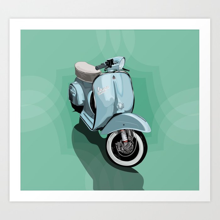 700x700 Vespa Vector Art Print By Angelolarocca Society6