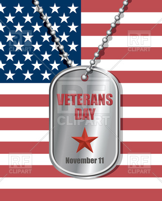 323x400 Soldiers Badge On United States Flag