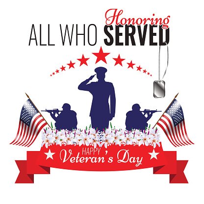 416x416 Veterans Day Vector Veteran Greeting Premium Clipart