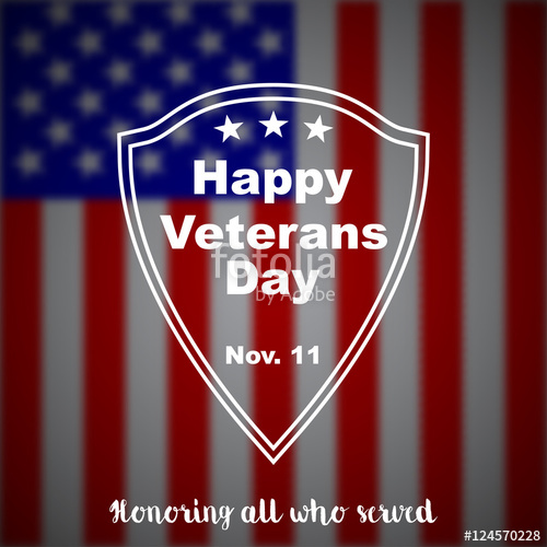 500x500 Veterans Day Vector Background. Stock Image And Royalty Free