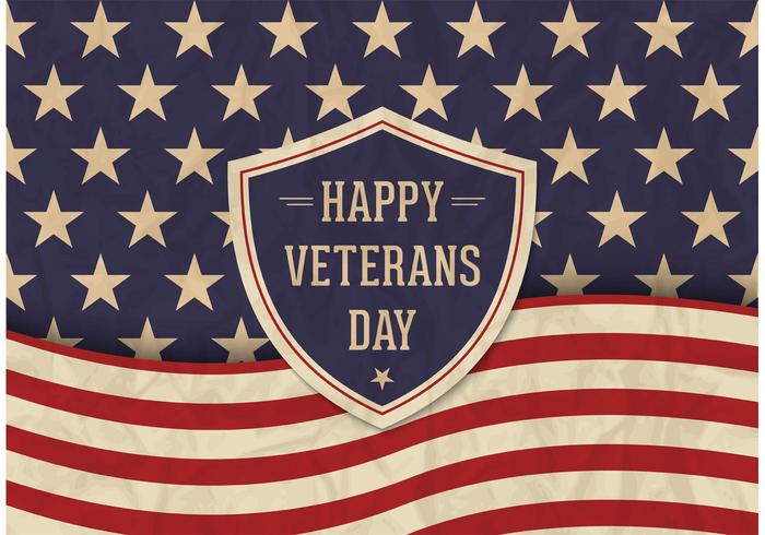700x490 Free Veterans Day Vector Retro Poster