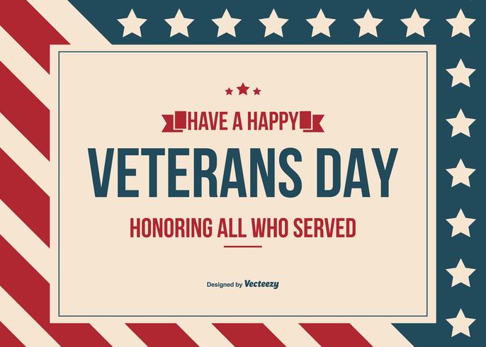 686x490 Happy Veterans Day Vector Background