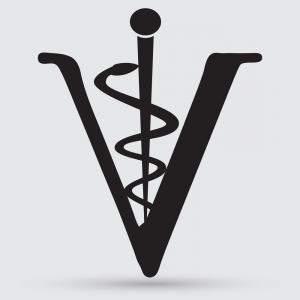 300x300 Photostock Vector Pet Paw Love Symbol With Medical Cross Vet